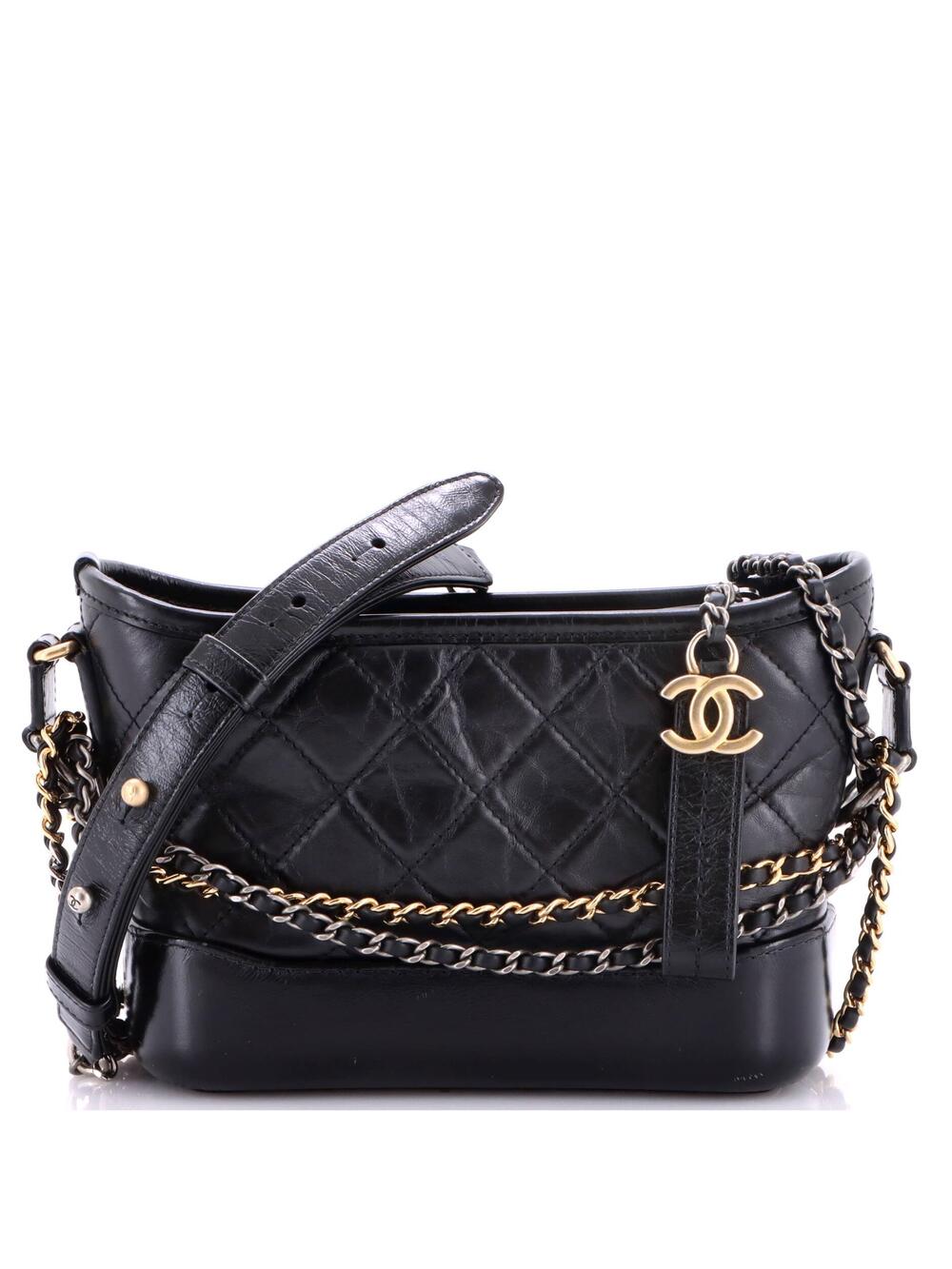 Chanel Gabrielle Hobo Quilted Aged #343114C25B